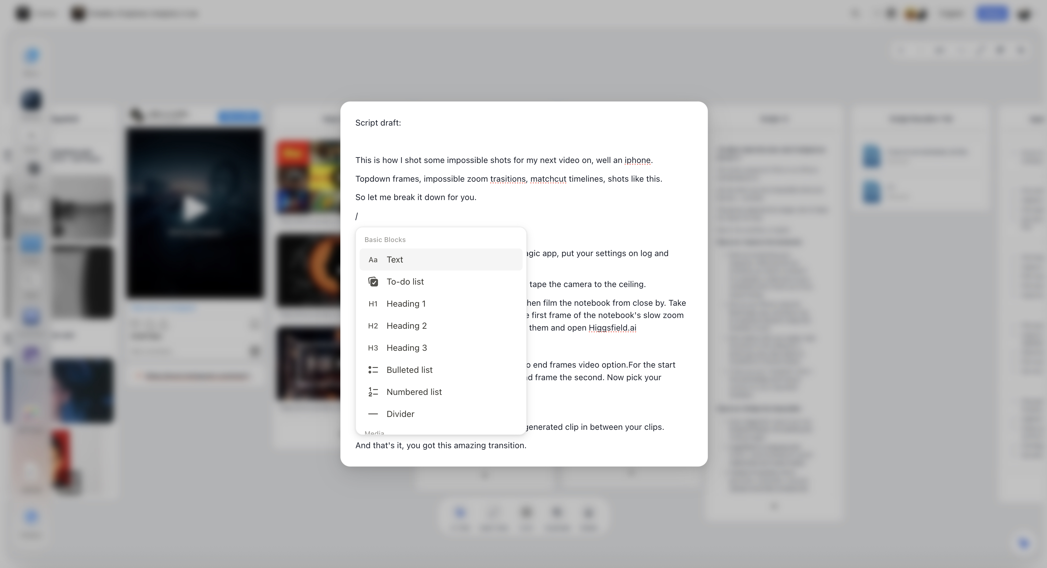 Storyflow's enhanced note editing interface for writers and learners